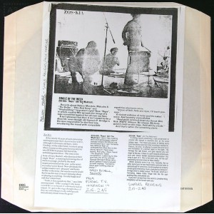 ZOS KIA Rape +3 (All The Madmen Records – MADT 8) UK 1985 white label test-pressing 12" EP (Industrial, Experimental)
